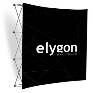 Curved Fabric Banner Wall